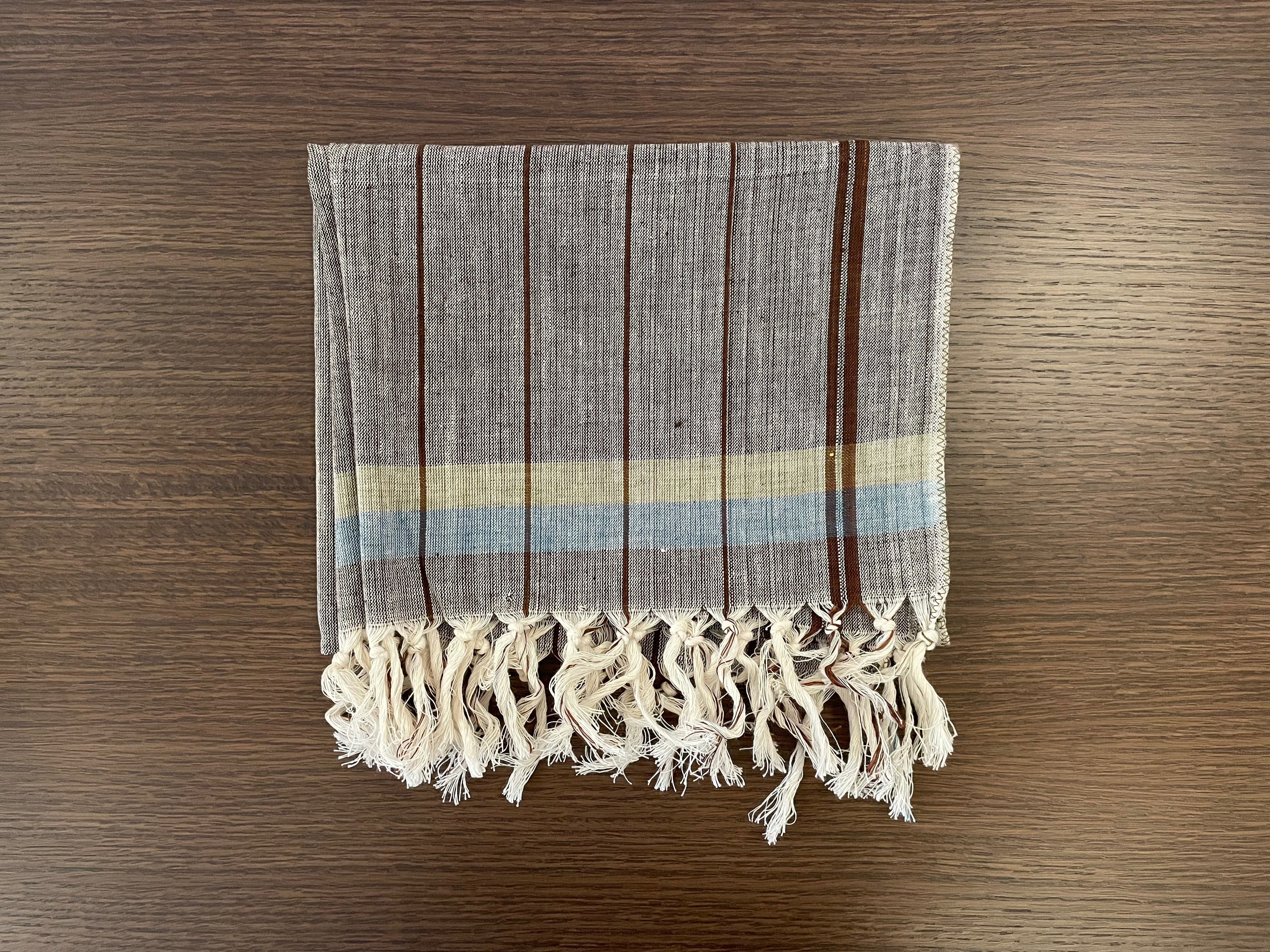 Gray Blue Khadi Textile (18"x30")