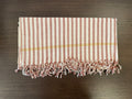Red Stripe Yellow Khadi Textile (34"x75")