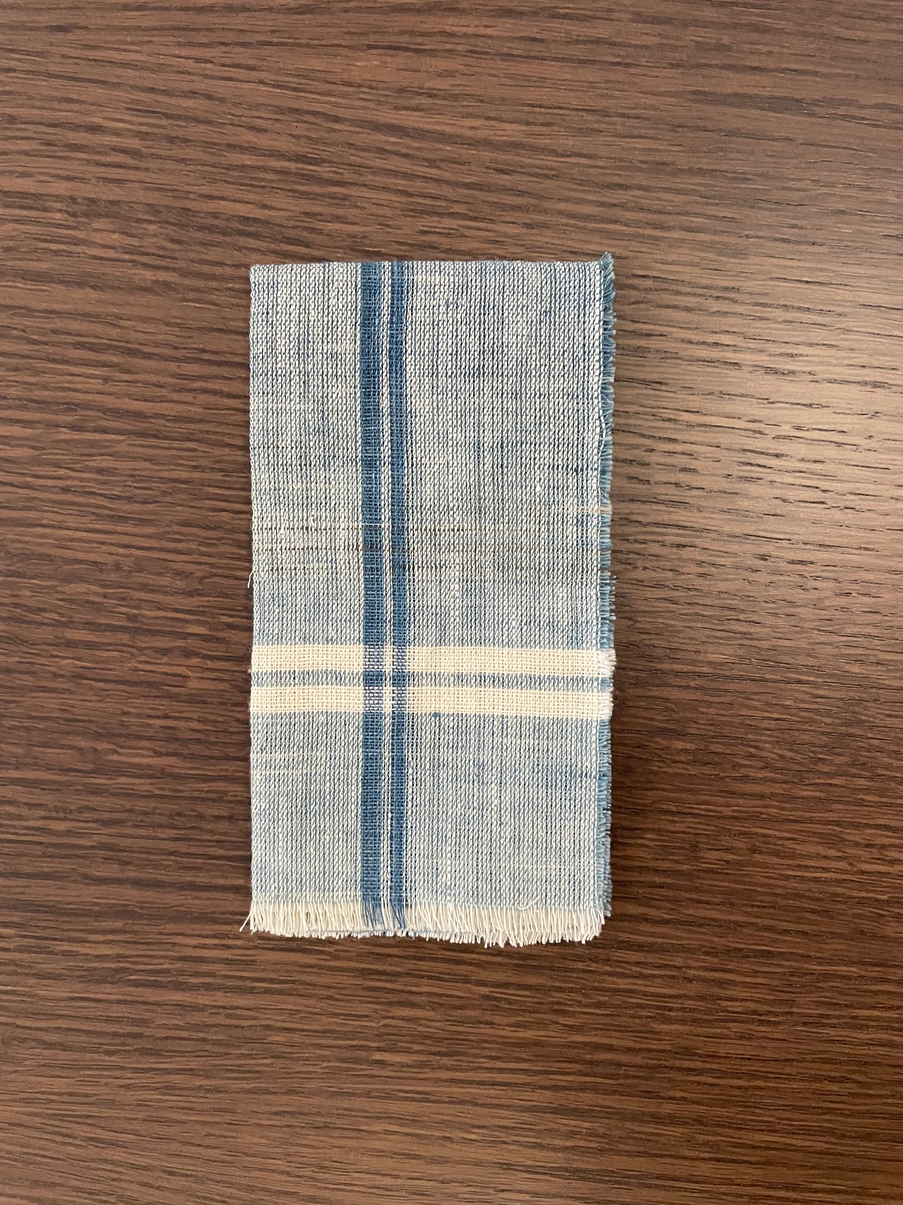 Indigo Khadi Napkin (12"x12")